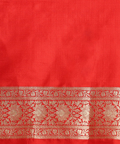 Handloom_Red_Pure_Katan_Silk_Banarasi_Saree_With_Cutwork_Diagonal_Bel_WeaverStory_05