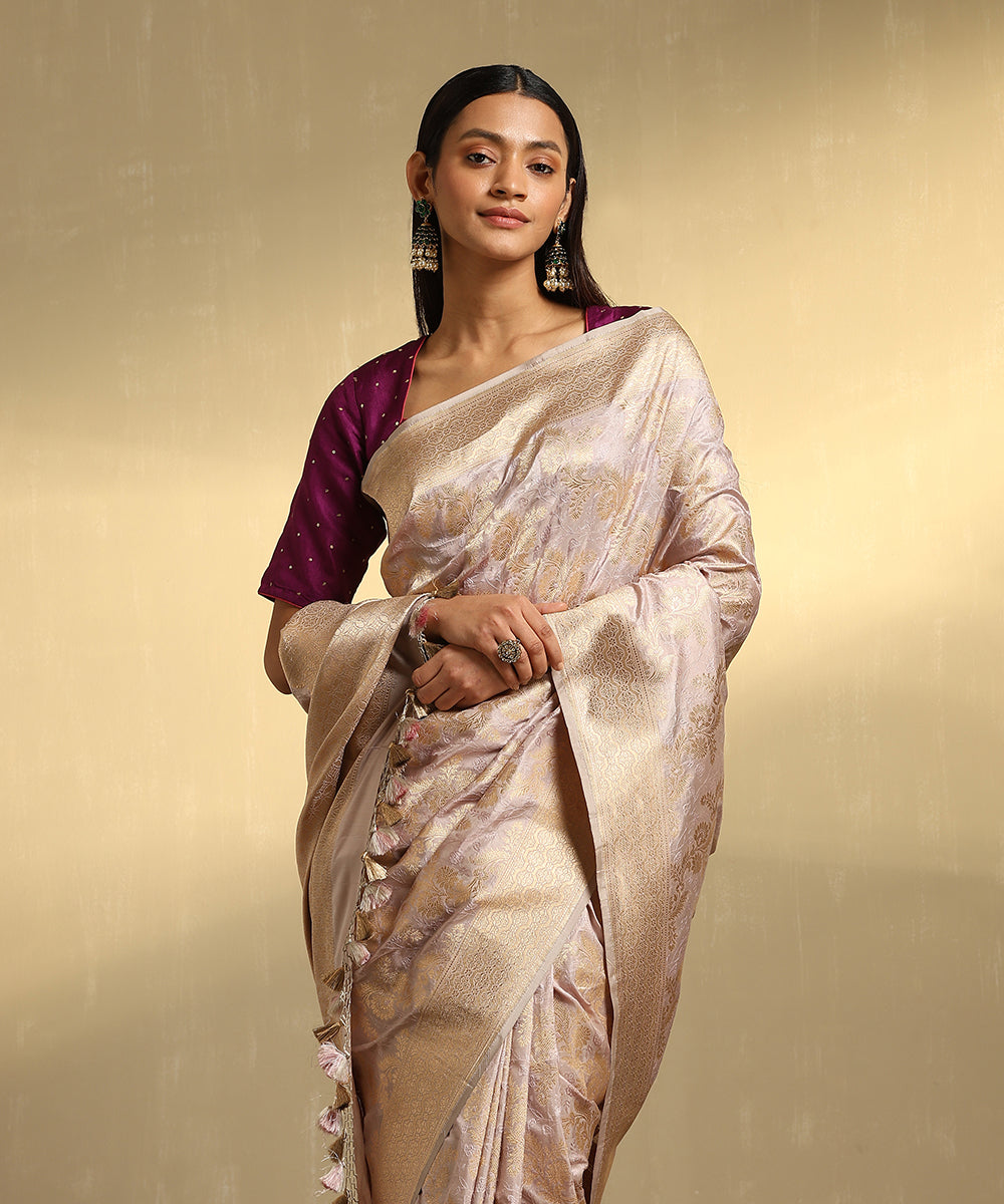 Grey_Handloom_Pure_Katan_Silk_Tanchoi_Saree_With_Zari_Jaal_WeaverStory_02