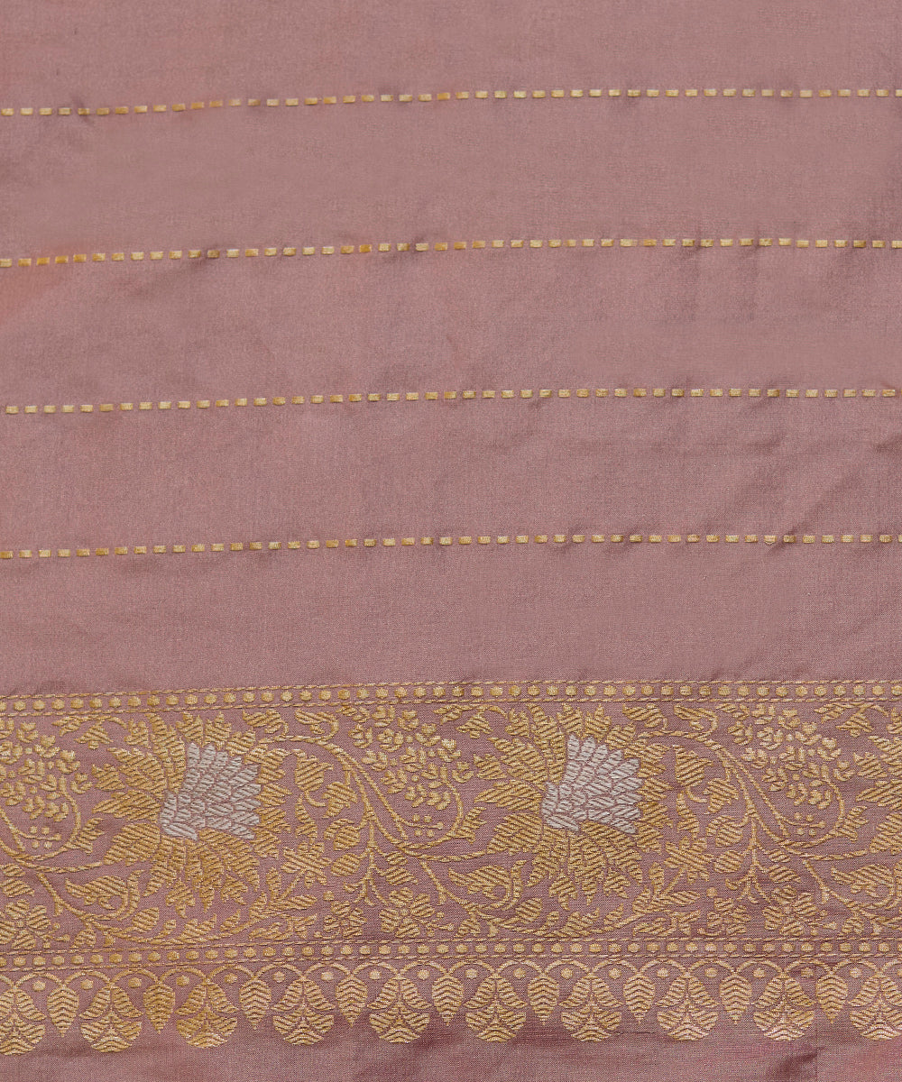 Handloom_Onion_Pink_And_Gold_Katan_Tissue_Kadhwa_Banarasi_Saree_With_Jaal_WeaverStory_05
