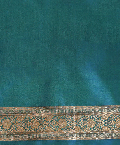 Peacock_Blue_Handloom_Pure_Katan_Silk_Banarasi_Saree_With_Champagne_Gold_Zari_Cutwork_Floral_Jaal_WeaverStory_05