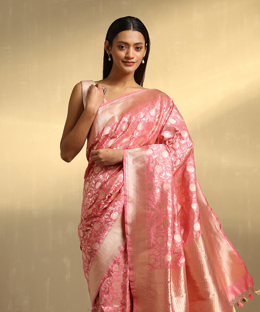 Light_Pink_Handloom_Pure_Katan_Silk_Banarasi_Saree_With_Cutwork_Jaal_WeaverStory_02