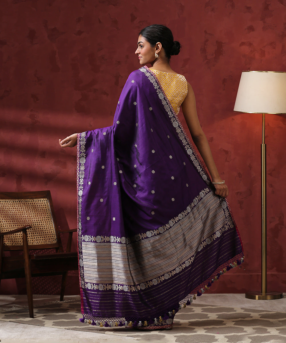 Purple_Handloom_Pure_Katan_Silk_Banarasi_Saree_WeaverStory_03