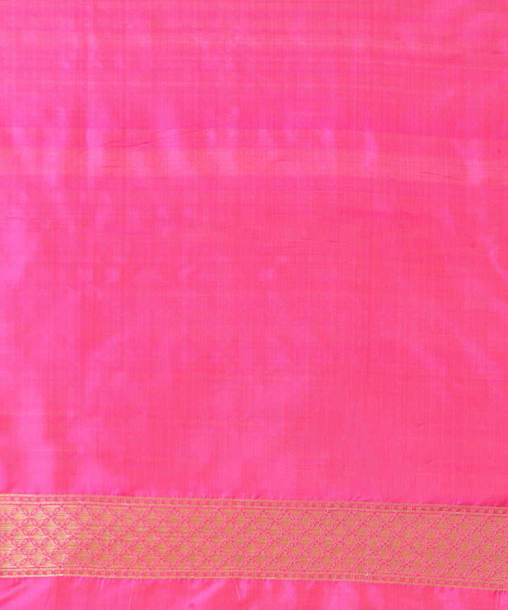 Handloom_Pink_Pure_Katan_Silk_Banarasi_Patola_Saree_with_Meenakari_WeaverStory_05