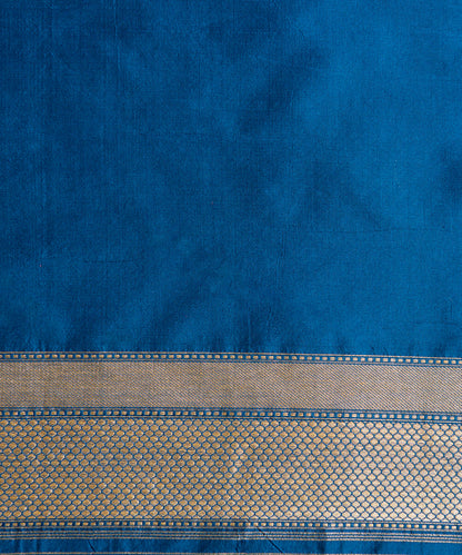 Handloom_Royal_Blue_Pure_Katan_Silk_Banarasi_Saree_with_Cutwork_Booti_WeaverStory_05