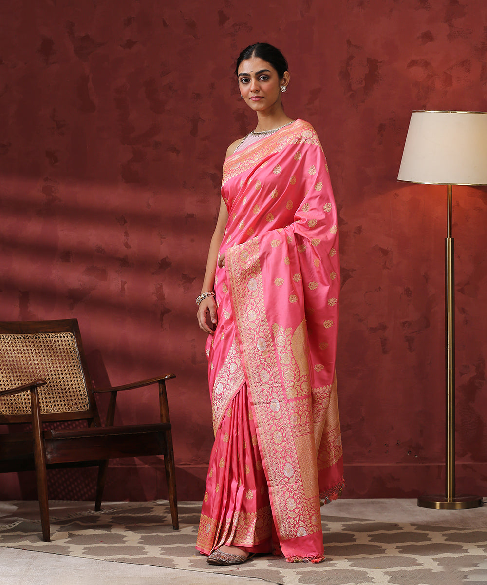 Rose_Pink_Handloom_Pure_Katan_Silk_Banarasi_Saree_WeaverStory_02