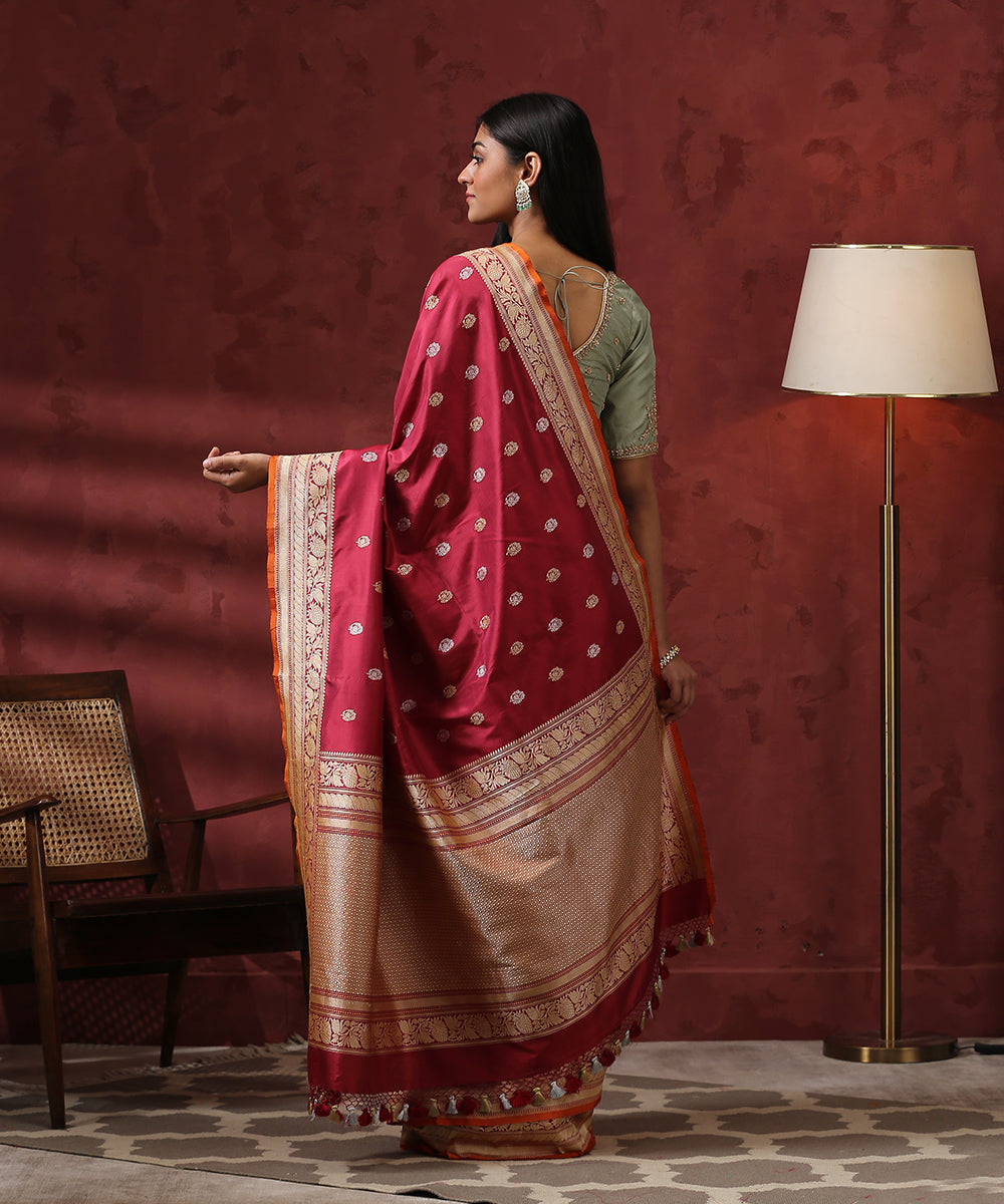 Handloom_Wine_Pure_Katan_Silk_Banarasi_Saree_WeaverStory_03