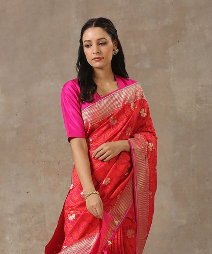 Handloom_Red_Katan_Georgette_Banarasi_Patola_Saree_with_Cutwork_Weave_WeaverStory_01