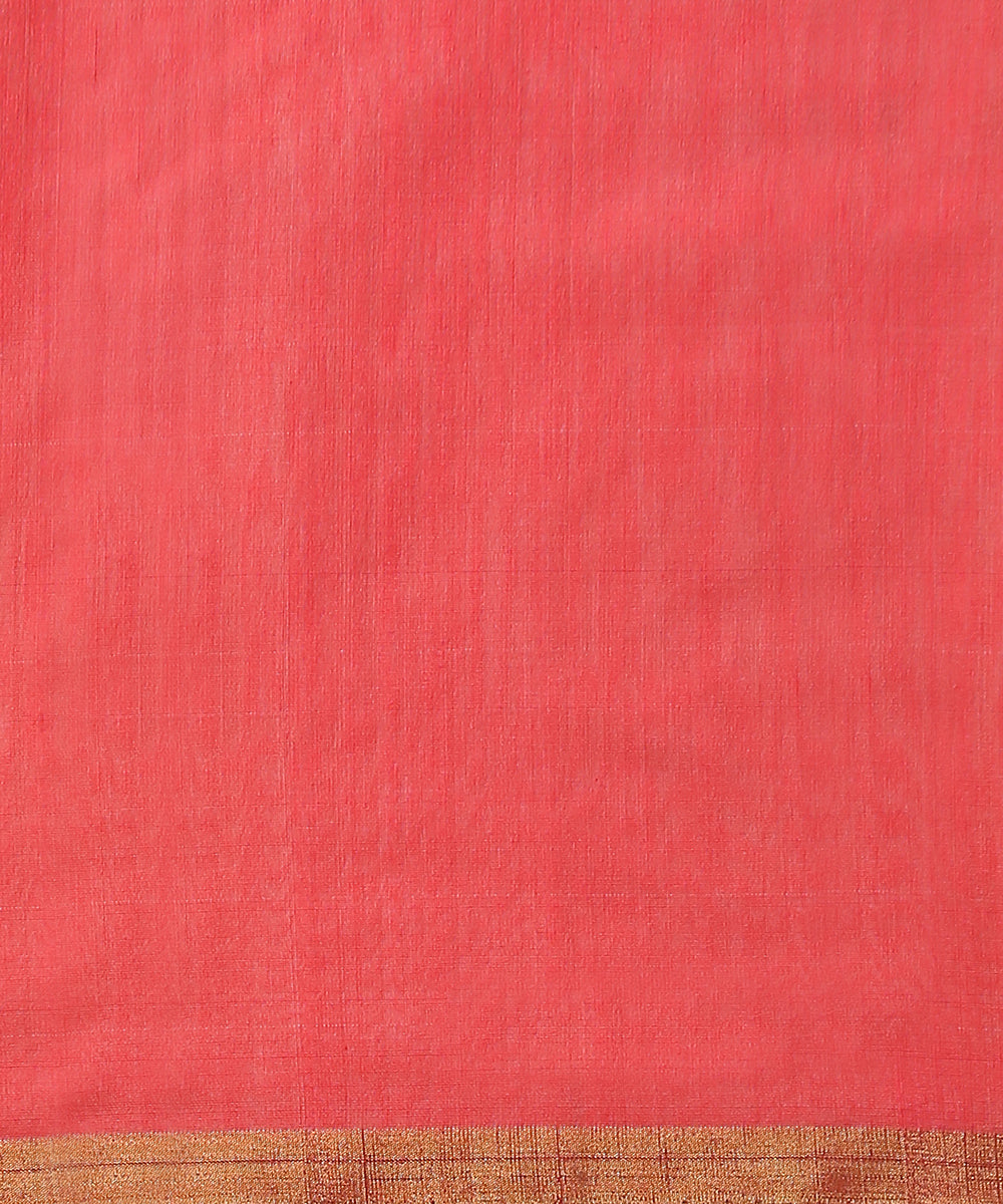 Neon_Pink_Handloom_Chanderi_Cotton_Silk_Striped_Saree_WeaverStory_05