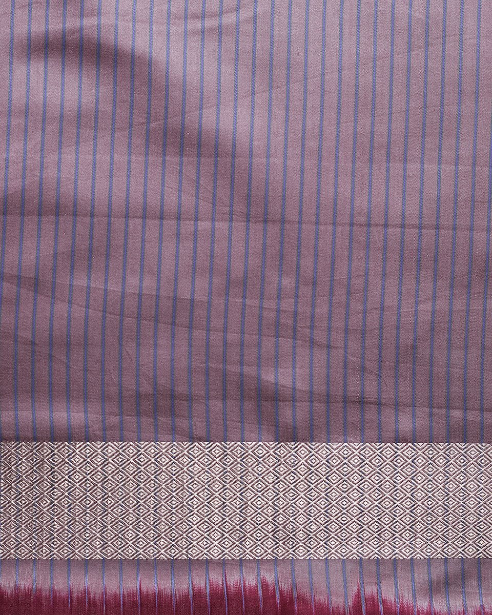 Purple_Handloom_Vertical_Stripes_Banarasi_Saree_with_Paisley_Broad_Border_WeaverStory_05