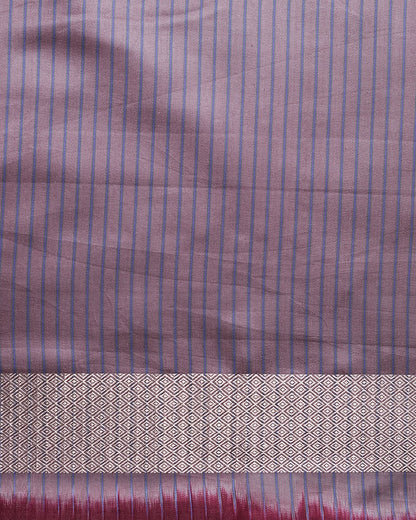Purple_Handloom_Vertical_Stripes_Banarasi_Saree_with_Paisley_Broad_Border_WeaverStory_05
