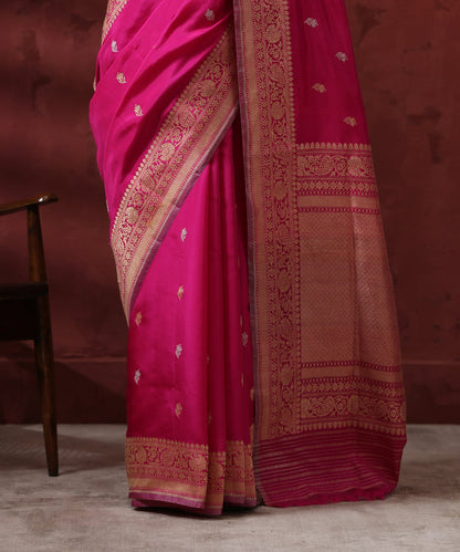 Handloom_Pink_Ektara_Pure_Katan_Silk_Banarasi_Saree_WeaverStory_04