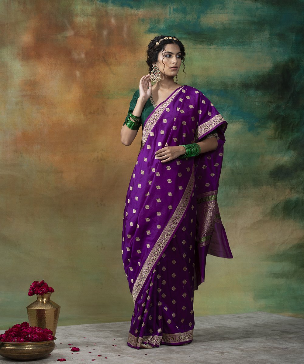 Purple_Handloom_Gethua_Banarasi_Saree_with_Ektara_and_Meenakari_Design_WeaverStory_02