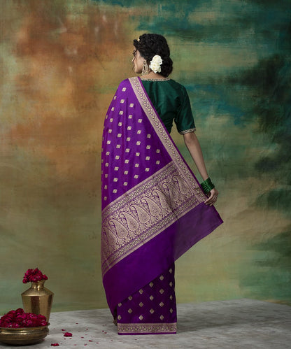 Purple_Handloom_Gethua_Banarasi_Saree_with_Ektara_and_Meenakari_Design_WeaverStory_03