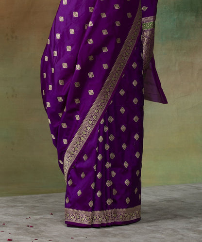 Purple_Handloom_Gethua_Banarasi_Saree_with_Ektara_and_Meenakari_Design_WeaverStory_04