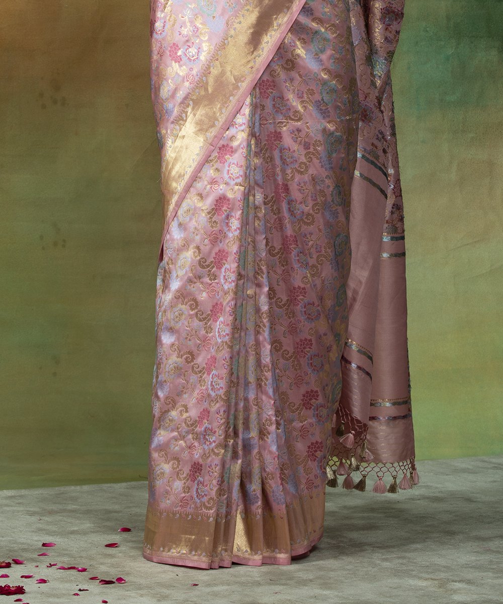 Pink_Handloom_Banarasi_Jangla_Saree_with_Meenakari_Gyasar_Jaal_WeaverStory_04