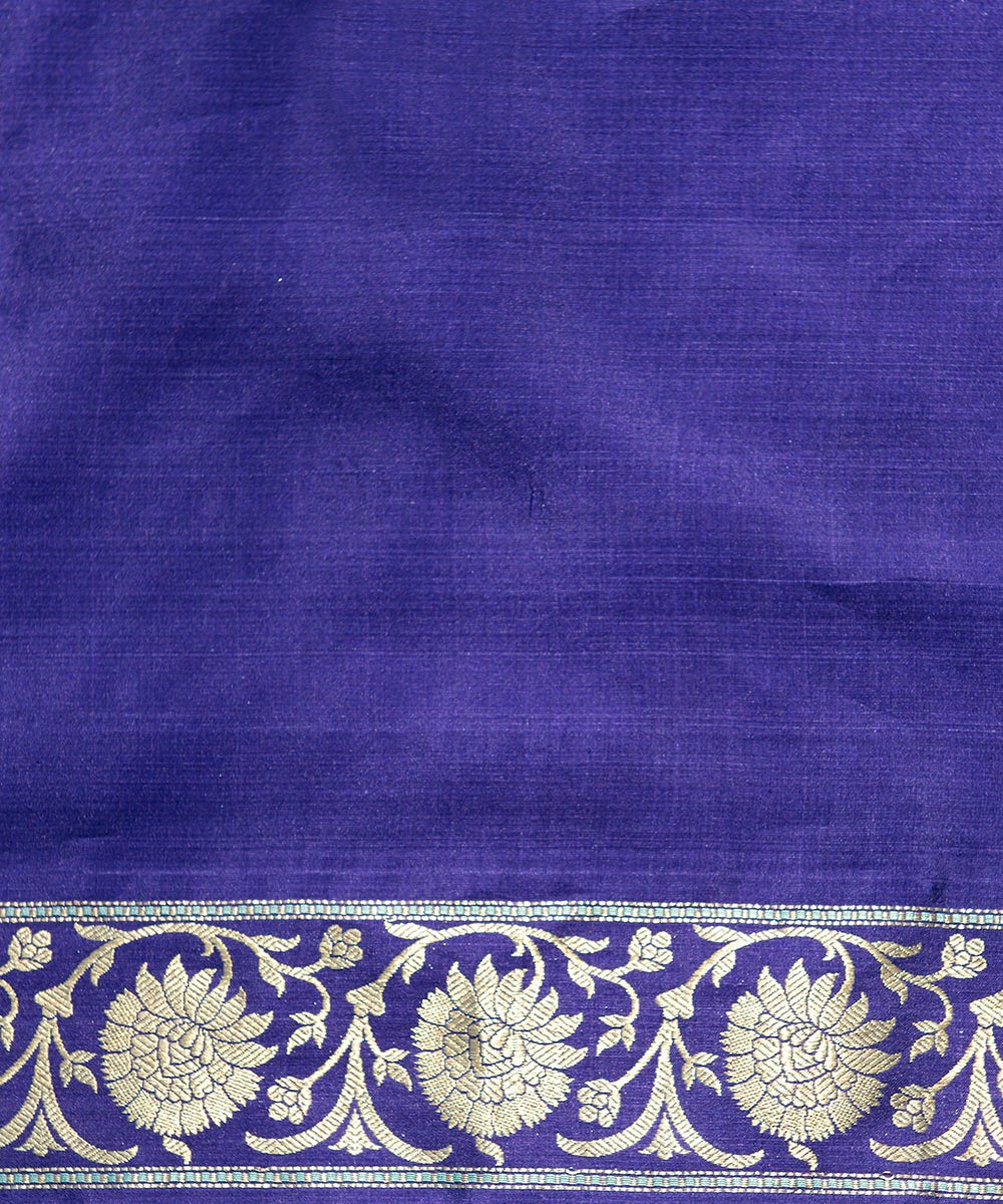 Purple_Handloom_Kora_Silk_Banarasi_Saree_With_Dark_Purple_Border_WeaverStory_05