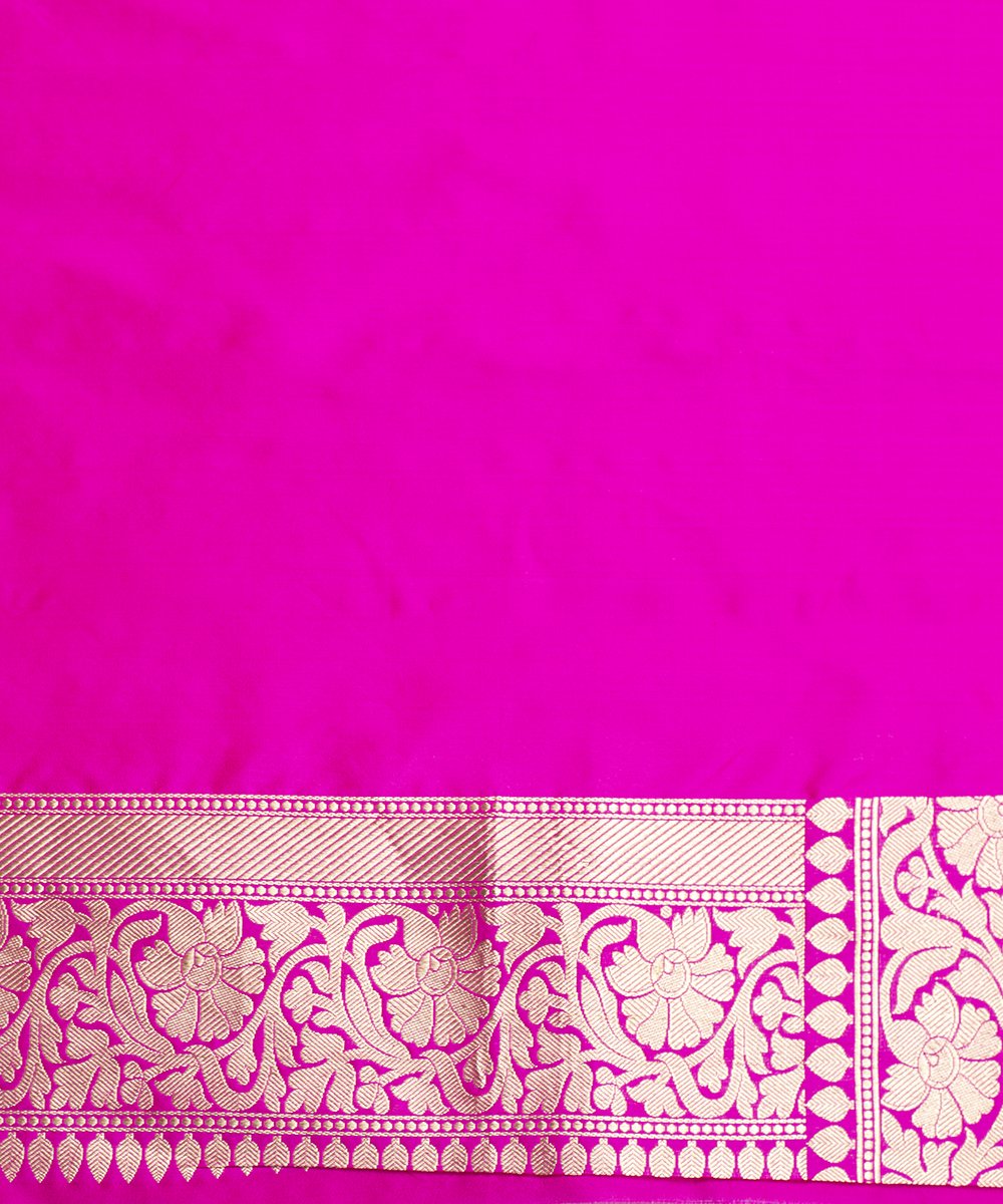 Handloom_Hot_Pink_Pure_Katan_Silk_Kimkhab_Banarasi_Saree_WeaverStory_05