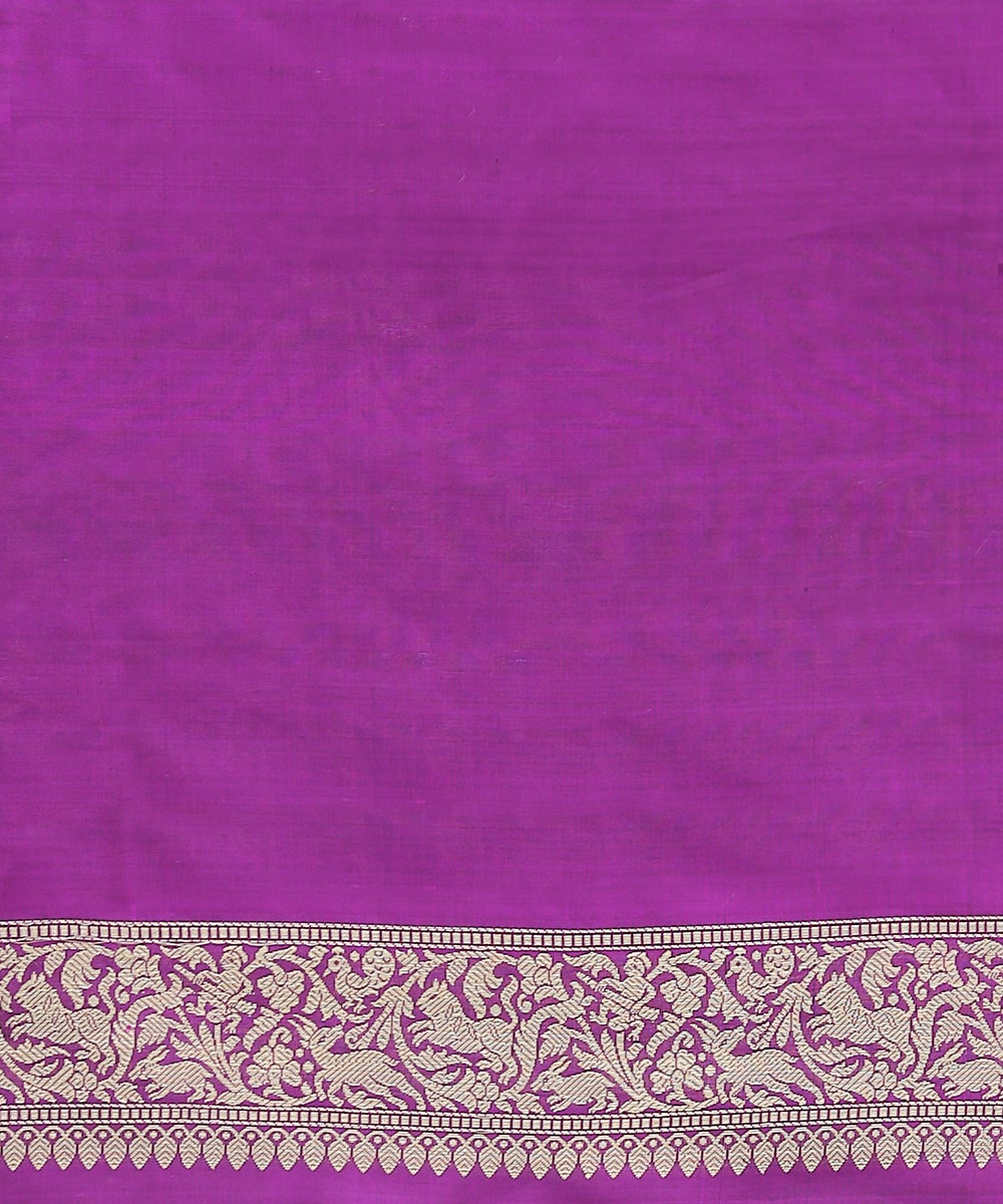 Handloom_Purple_Pure_Katan_Silk_Kimkhab_Shikargah_Banarasi_Saree_with_Reshmi_Zari_WeaverStory_05