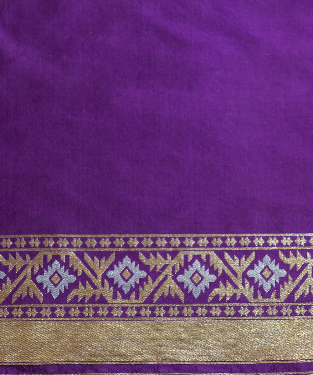 Handloom_Purple_Cutwork_Upada_Jamdani_weave_Pure_Katan_Silk_Banarasi_Saree_WeaverStory_05