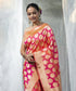 Handloom_Pink_Orange_Pure_Katan_Silk_Cutwork_Banarasi_Saree_with_Mor_Boota_WeaverStory_01