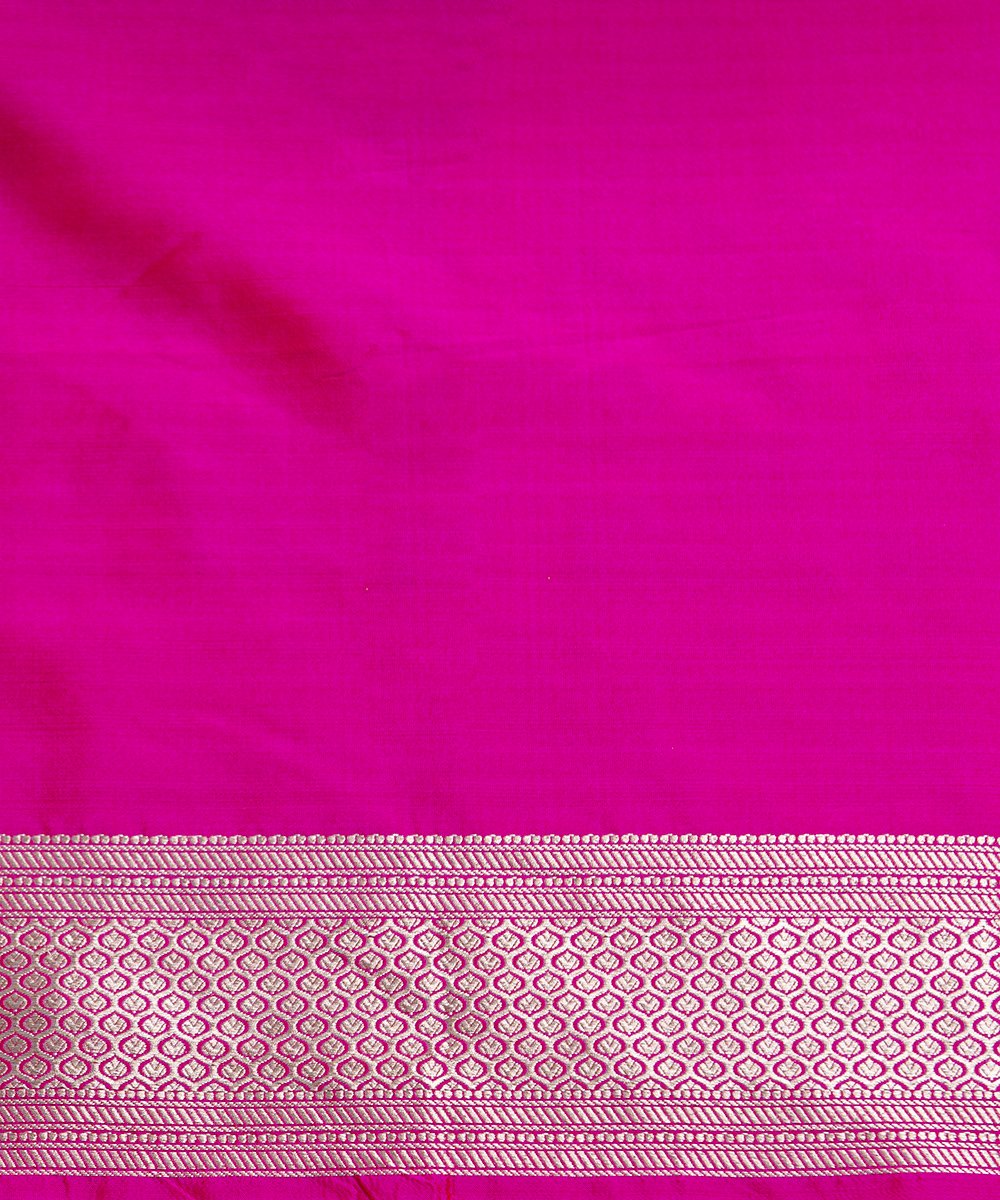 Pink_Handloom_Pure_Katan_Silk_Banarasi_Saree_with_Small_Cutwork_Jaal_WeaverStory_05