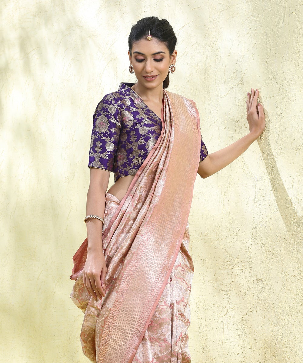 Handloom_Gold_and_Pink_Katan_Silk_Banarasi_Saree_with_Jaal_WeaverStory_01