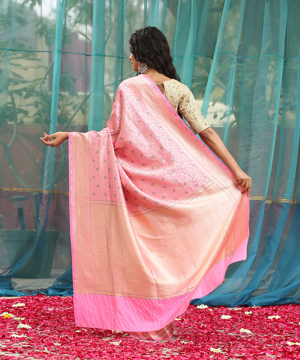 Candy_Pink_Handloom_Pure_Katan_Silk_Gul_Kimkhab_Banarasi_Saree_WeaverStory_03