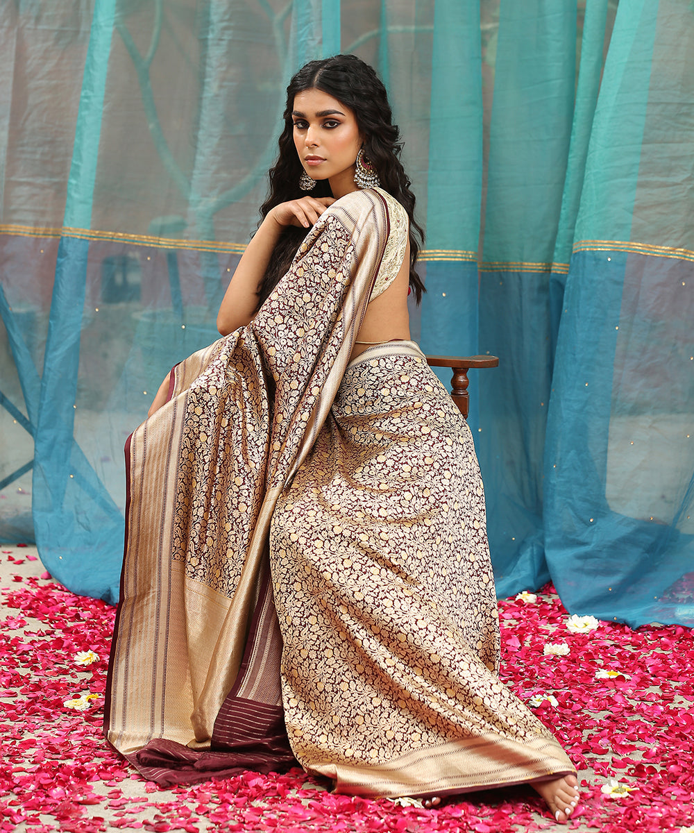 Handloom_Wine_Pure_Katan_Silk_Banarasi_Saree_with_Gul_Kimkhab_Weave_WeaverStory_01