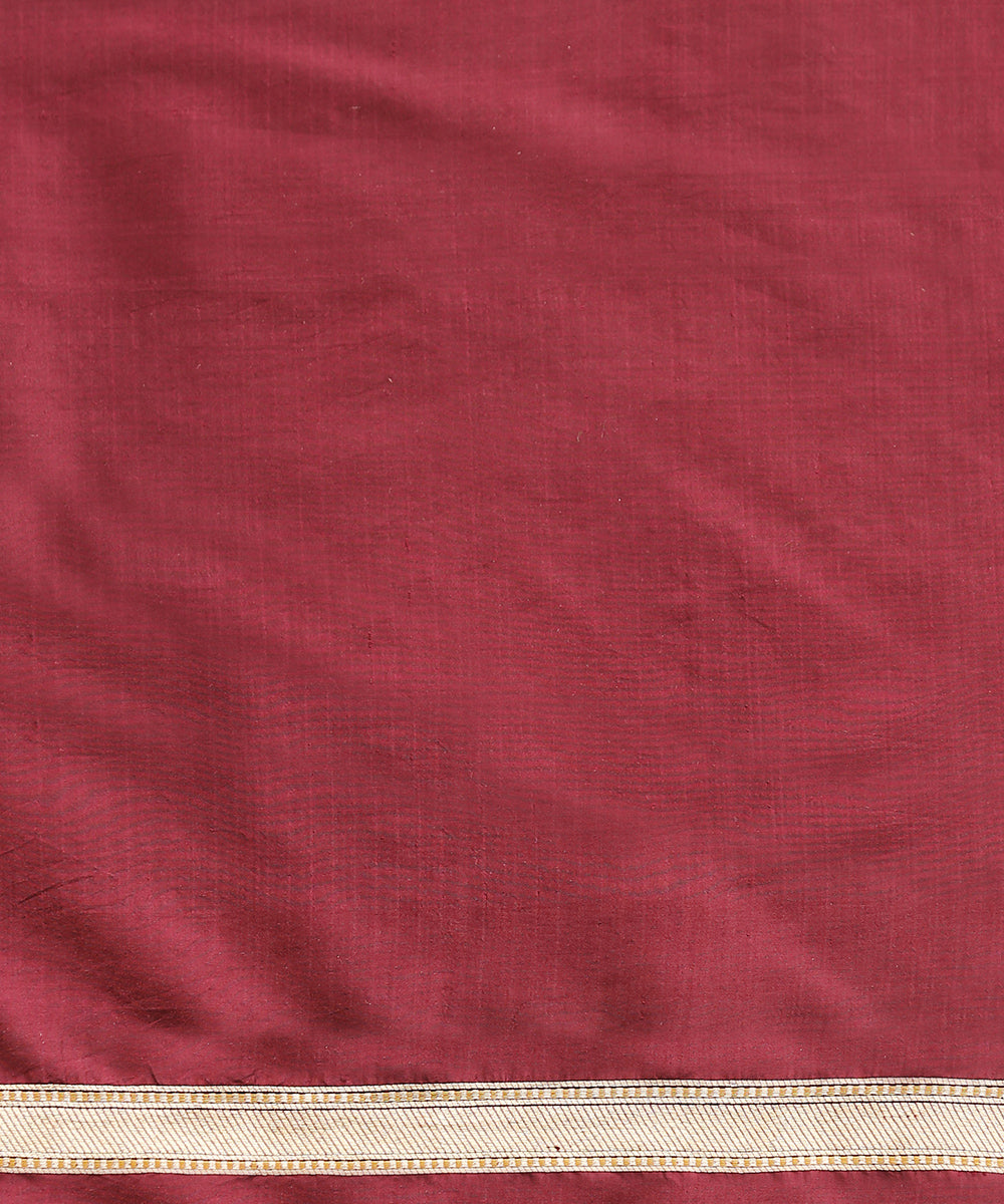 Handloom_Wine_Pure_Katan_Silk_Banarasi_Saree_with_Gul_Kimkhab_Weave_WeaverStory_05