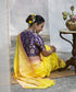 Yellow_Handloom_Plain_Pure_Katan_Silk_Banarasi_Saree_With_Konia_And_Meenakari_Border_WeaverStory_01