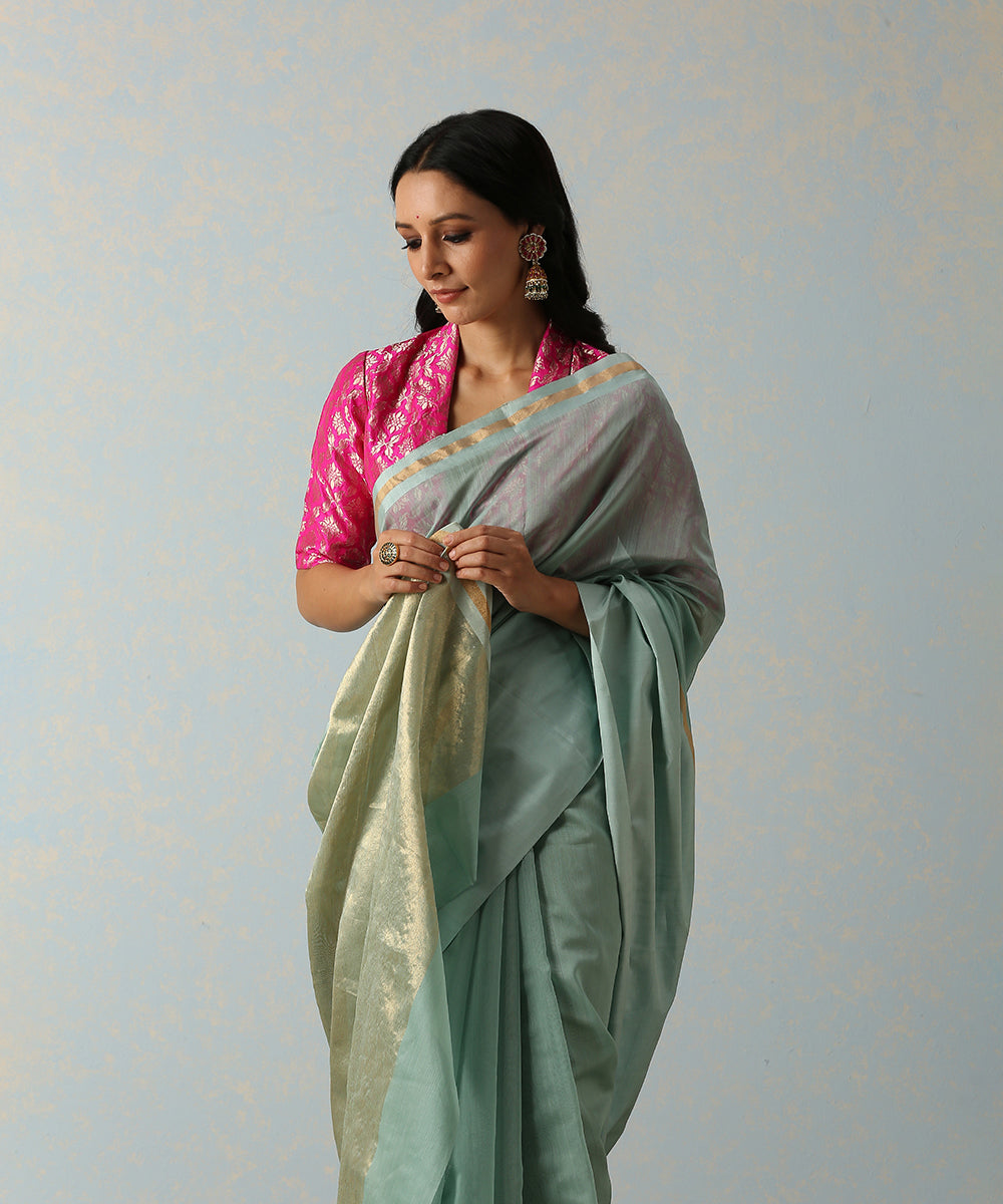 Handloom_Powder_Blue_Chanderi_Saree_With_Mashroo_Border_WeaverStory_01