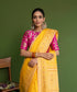 Yellow_Handloom_Plain_Pure_Katan_Silk_Banarasi_Saree_With_Konia_WeaverStory_01
