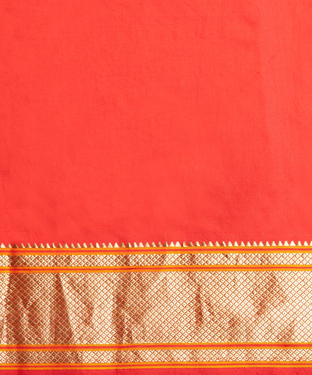 Wine_Handloom_Mulberry_Silk_Paithani_Saree_with_Bandhani_WeaverStory_05