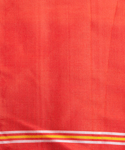 Red_Handloom_Mulberry_Silk_Patola_Saree_With_Blue_Elephant_Design_WeaverStory_05