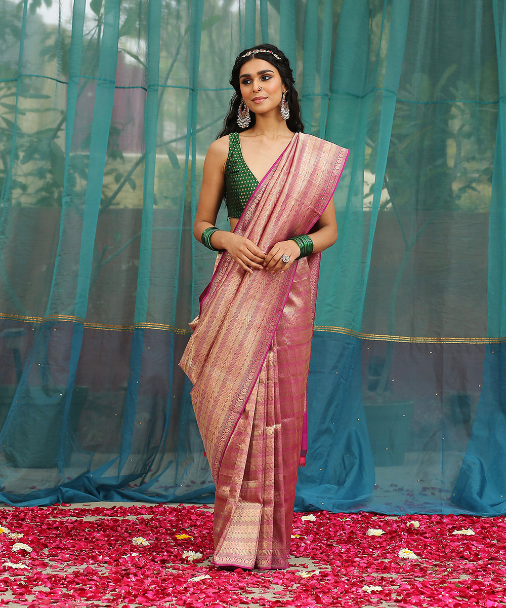 Purple_Handloom_Kimkhab_Pure_Katan_Silk_Banarasi_Saree_With_Mustard_Blouse_WeaverStory_02