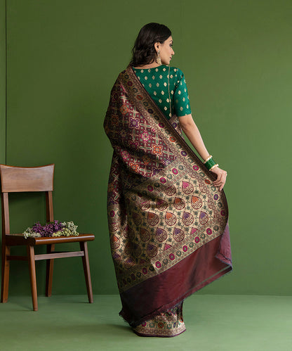 Handloom_Purple_Meenakari_Pure_Katan_Silk_Banarasi_Patola_Saree_WeaverStory_03