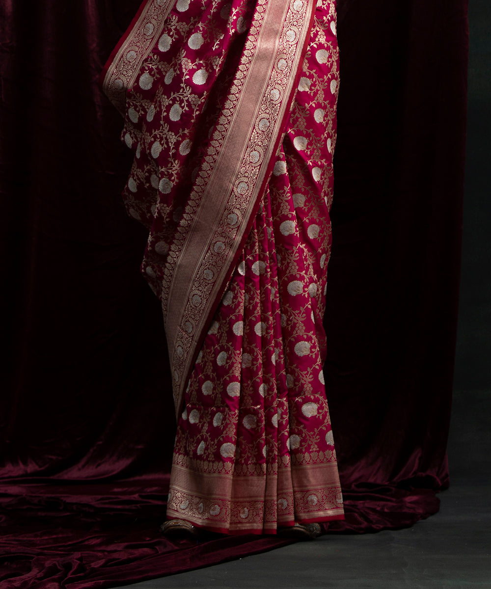 Handloom_Pink_Pure_Katan_Silk_Banarasi_Saree_with_Sona_Rupa_Bareek_Jangla_WeaverStory_04