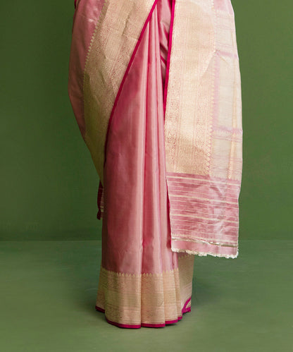 Handloom_Pink_Plain_Banarasi_Saree_With_Kadhwa_Border_and_Pallu_WeaverStory_04