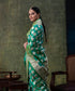 Handloom_Aqua_Green_Pure_Katan_Silk_Banarasi_Saree_with_Gold_And_Silver_Meenakari_Mughal_Booti_WeaverStory_01