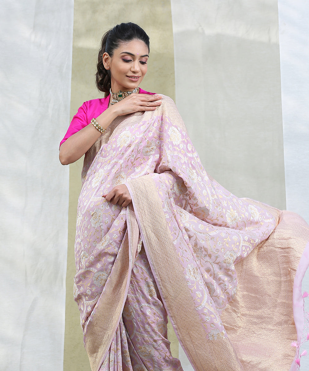 Handloom_Baby_Pink_Sona_Rupa_Banarasi_Georgette_Saree_with_Jaal_WeaverStory_01