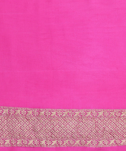 Rose_Pink_Handloom_Sona_Rupa_Banarasi_Georgette_Jangla_Saree_With_Lotus_Flower_Motifs_WeaverStory_05