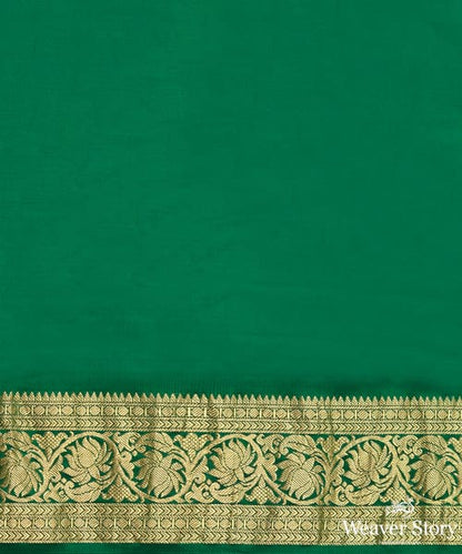 Red_Handloom_Kanjivaram_Saree_With_Green_And_Gold_Zari_Border_And_Bandhani_Work_WeaverStory_05