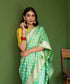 Green_Handloom_Pure_Katan_Silk_Banarasi_Cutwork_Saree_With_Small_Zari_Mughal_Motifs_WeaverStory_01