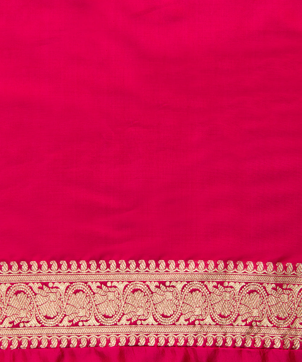 Handloom_Pink_Pure_Katan_Silk_Banarasi_Cutwork_Saree_With_Gold_Zari_Jaal_WeaverStory_05