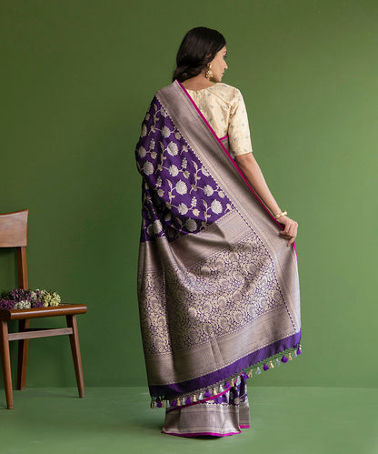 Purple_Handloom_Pure_Katan_Silk_Sona_Rupa_Banarasi_Saree_with_Cutwork_Jaal_WeaverStory_03