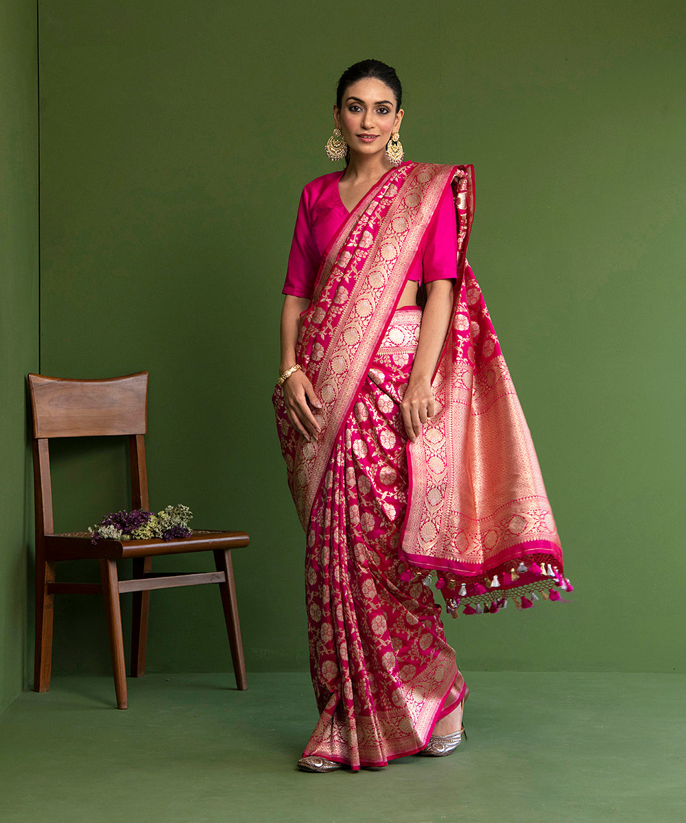 Pink_Handloom_Pure_Katan_Silk_Banarasi_Saree_with_Sona_Rupa_Jangla_Design_WeaverStory_02