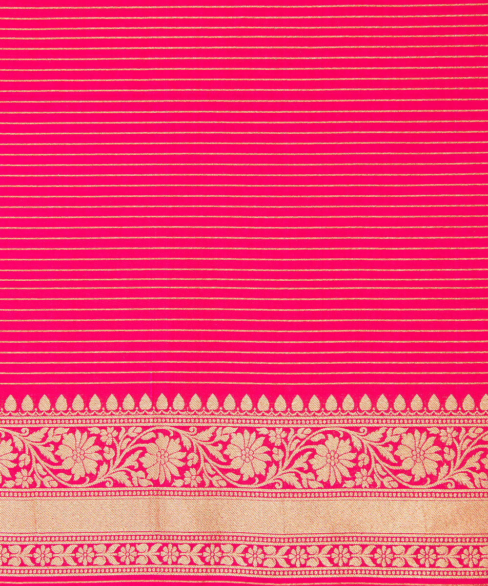 Handloom_Hot_Pink_Pure_Katan_Silk_Banarasi_Saree_with_Sona_Rupa_Cutwork_Jaal_WeaverStory_05