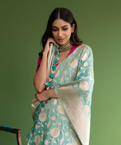 Light_Blue_Handloom_Pure_Katan_Silk_Banarasi_Saree_with_Cutwork_Jaal_WeaverStory_01