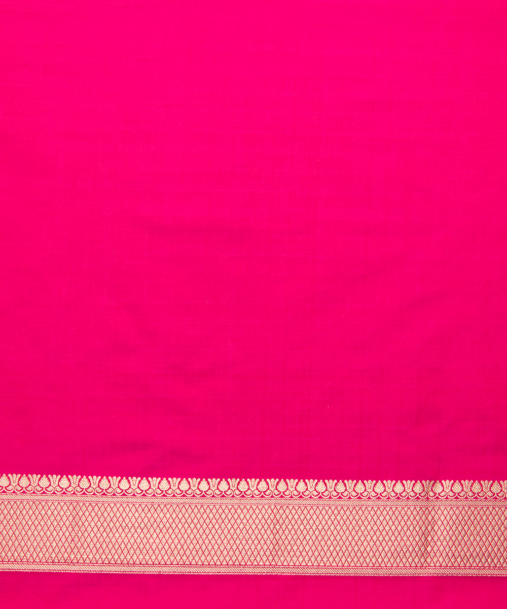 Handloom_Pink_Pure_Katan_Silk_Banarasi_Saree_with_Cutwork_Small_Paisley_Boota_WeaverStory_05