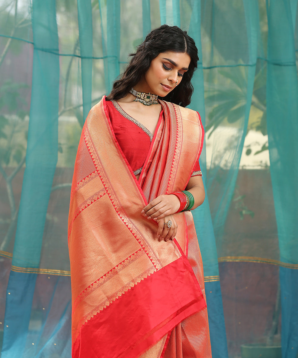 Red_And_Gold_Handloom_Pure_Katan_Silk_Aada_Bel_Zari_Kimkhab_Banarasi_Saree_WeaverStory_01